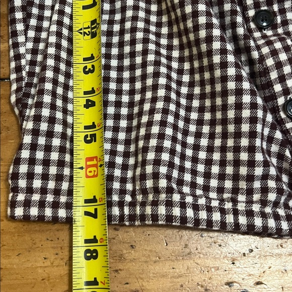 Madewell Plaid Puff Sleeve button down top size M - Picture 11 of 15